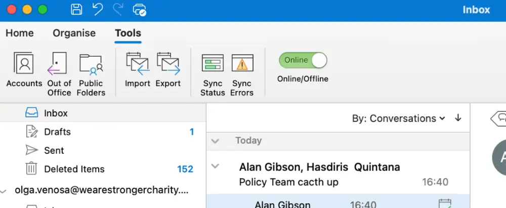 Out Of Office Screenshot