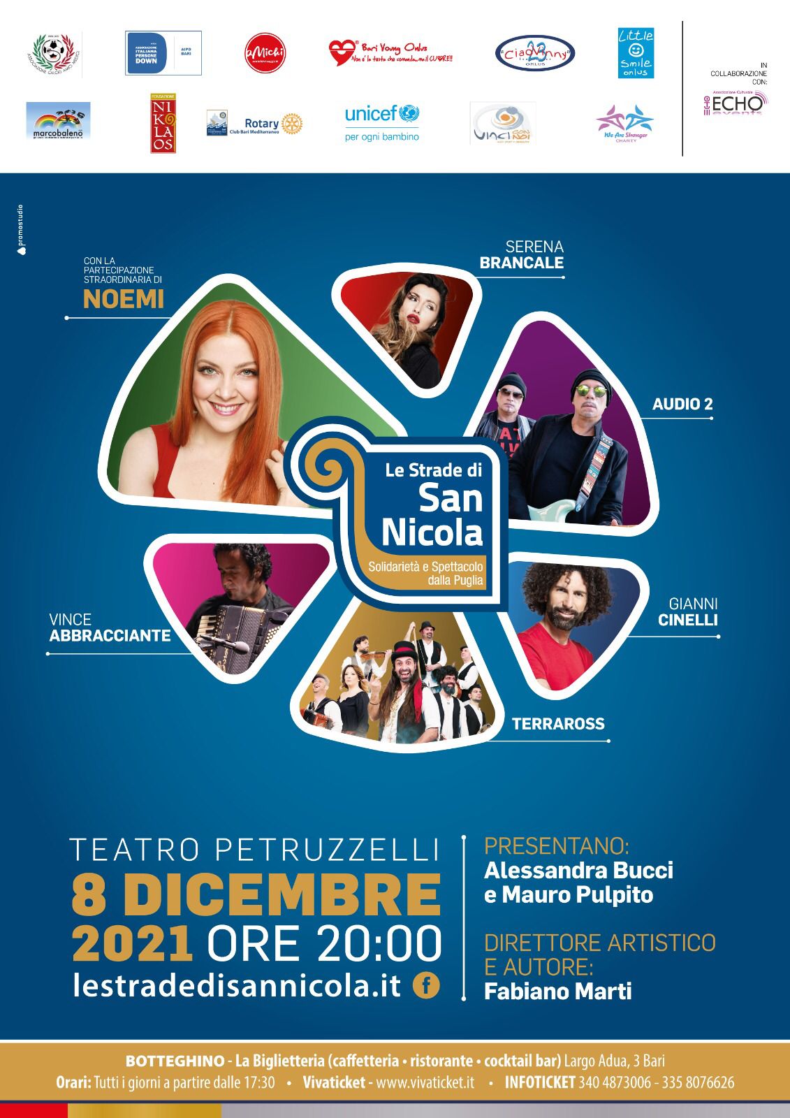 SPETTACOLO DI NATALE 2021, SOLIDARIETA’E BENEFICENZA